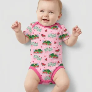 Watermelon Turtle Family Matching Bamboo Bodysuit