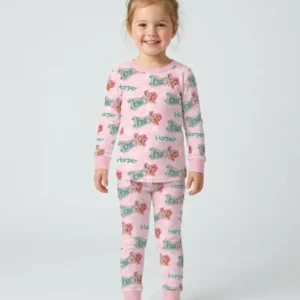 Custom Name Preppy Texas Charm Bamboo Two Piece Long Sleeve Pajama Set