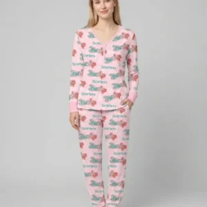 Custom Name Preppy Texas Charm Custom Bamboo Women Pajama Set