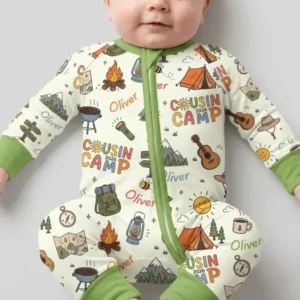 Custom Name Cousin Camp 2026Bamboo Convertible Zippy