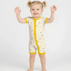 Sweat Yellow Mama Bear Shorty Zippy