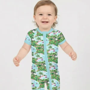 Preppy Coast Beach Club Bamboo Shorty Zippy