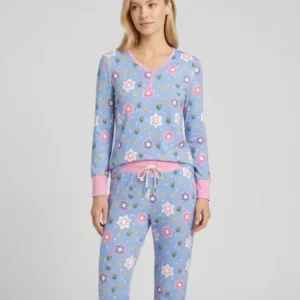 Starry Bloom Blessings Family Matching Bamboo Women Pajama Set