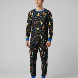 Science Explorer Family Matching Bamboo Men's Pajama Set