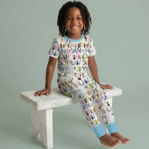 Saint ABCs Bamboo Two Piece Short Sleeve Pajama Set