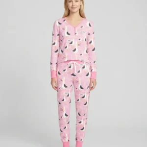 Funny Seagull DAD Bamboo Women Pajama Set