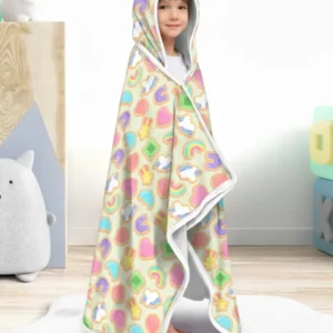 Lucky Marshmallow Cookies Bamboo Wearable Hooded Blanket