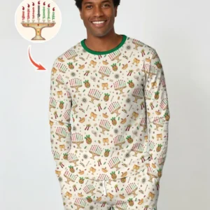 Happy Kwanzaa Bamboo Men's Pajama Set