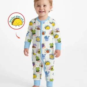 Cute Animal and Food Pun Bamboo Convertible Zippy