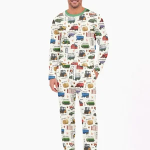 Little Farmer Bamboo Men's Pajama Set