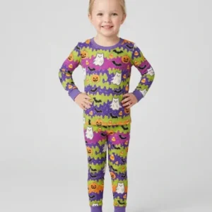 Spooky Slime Cuties Bamboo Two Piece Long Sleeve Pajama Set