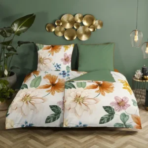 Descanso Satin Duvet Cover "Annabelle" - ECRU - Rits