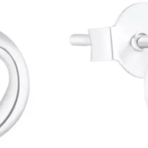s.Oliver Jewelry Ohrstecker mit Herz-Aussparung, silbern, Herzform