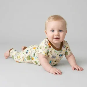 Little Camp Adventure Family Matching Two Piece Short Sleeve Pajama Set