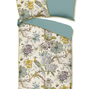 Descanso Satin Duvet Cover "Wood" - Multi - Rits