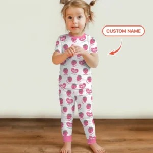 Custom Name Best Mom Ever Belongs to Bamboo Two Piece Short Sleeve Pajama Set