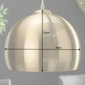 GOLDEN BALL Moderne Hängeleuchte 30cm gold Hängelampe höhenverstellbar