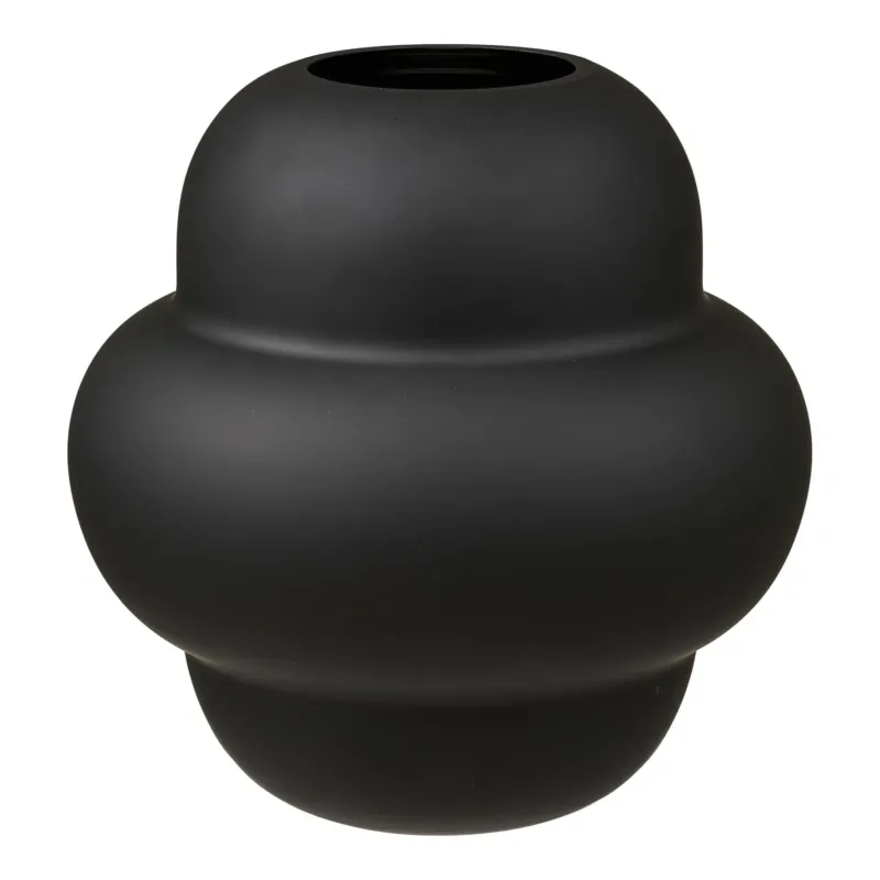 Vase Noir – Glas in skulpturaler Form