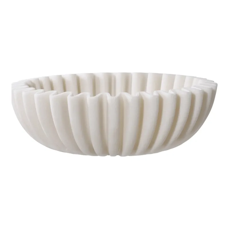 Schale „Mirella“ – Beige Polyresin-Design