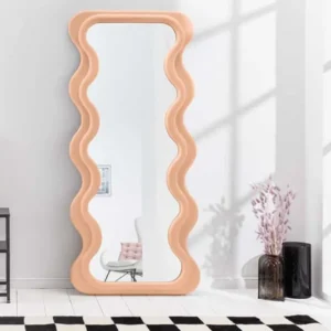 Wandspiegel Design CURVY 160cm apricot Pastell Spiegel