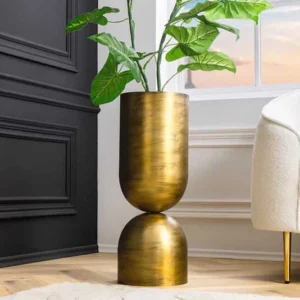 SANDGLASS L Moderne Vase 55cm Eisen handmade beidseitig nutzbar