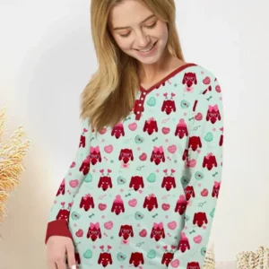 Dachshund Is My Valentine Bamboo Women Pajama Set