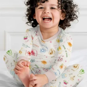 Happy Rosh Hashanah Bamboo Two Piece Long Sleeve Pajama Set