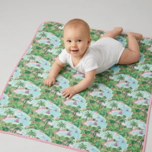 Preppy Coast Beach Club Bamboo Blanket