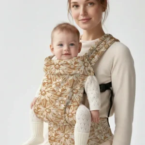 Warm Sand Floral Texture Baby Carrier