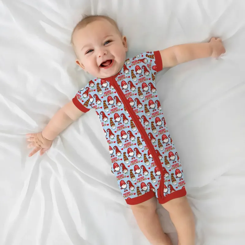 Gnomie Christmas Bamboo Shorty Zippy