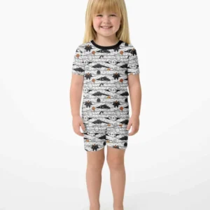 Little Mummy Crew Bamboo Two Piece Short Sleeve Shorts Pajama Set