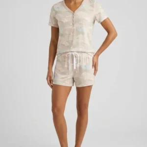 Wandering Geese Family Matching Bamboo Women Short Sleeve Short Pajama Set