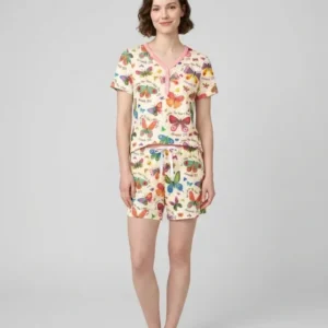 For I Know The Plans I Have For You Bamboo Women Short Sleeve Short Pajama Set