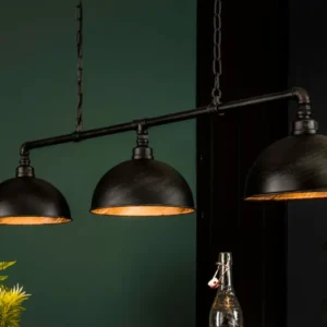 Pendelleuchte „Aurina“ – Industrial Design mit Kettenaufhängung und 3 Leuchten