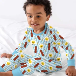 Breakfast Club Bamboo Two Piece Long Sleeve Pajama Set