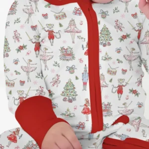 Sweet Nutcracker Holiday Matching Mom And Baby Bamboo Convertible Zippy