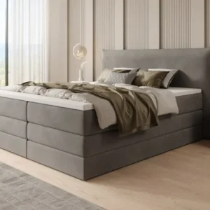 Boxspringbett Liana mit hochklappbarem Stauraum in Samt
