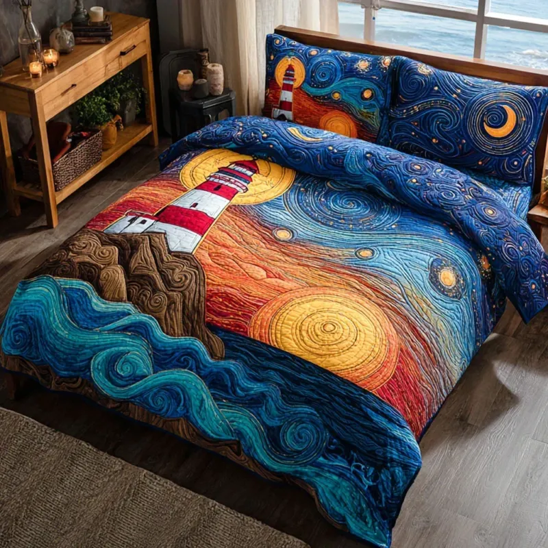 Coastal Haven Bamboo Quilt Bedding Set