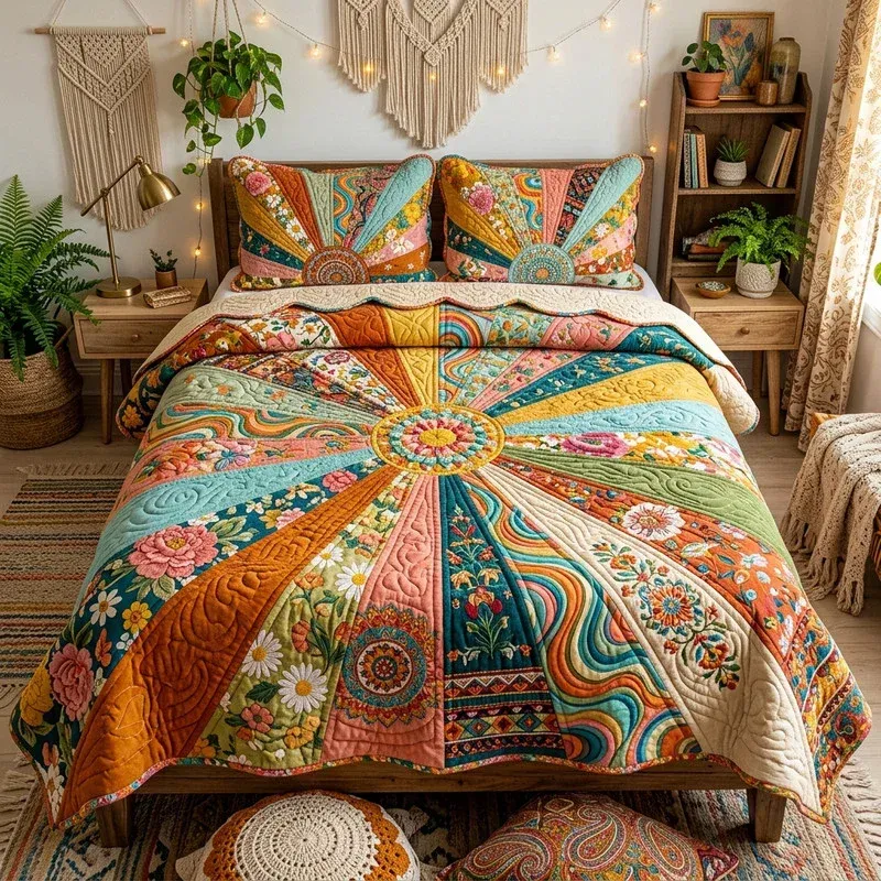 Color Riot Bamboo Quilt Bedding Set