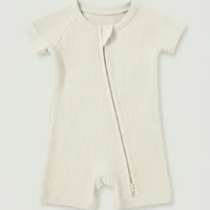 Cloud Ribbed Bamboo Shorty Zippy