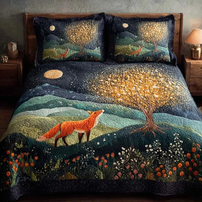Cozy Fox Bamboo Quilt Bedding Set