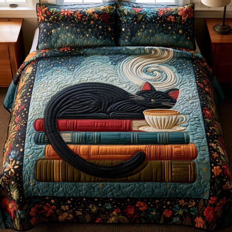 Cozy Reading Bamboo Quilt Bedding Set