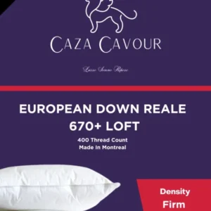 Reale 670+ Loft European Down Pillow Firm