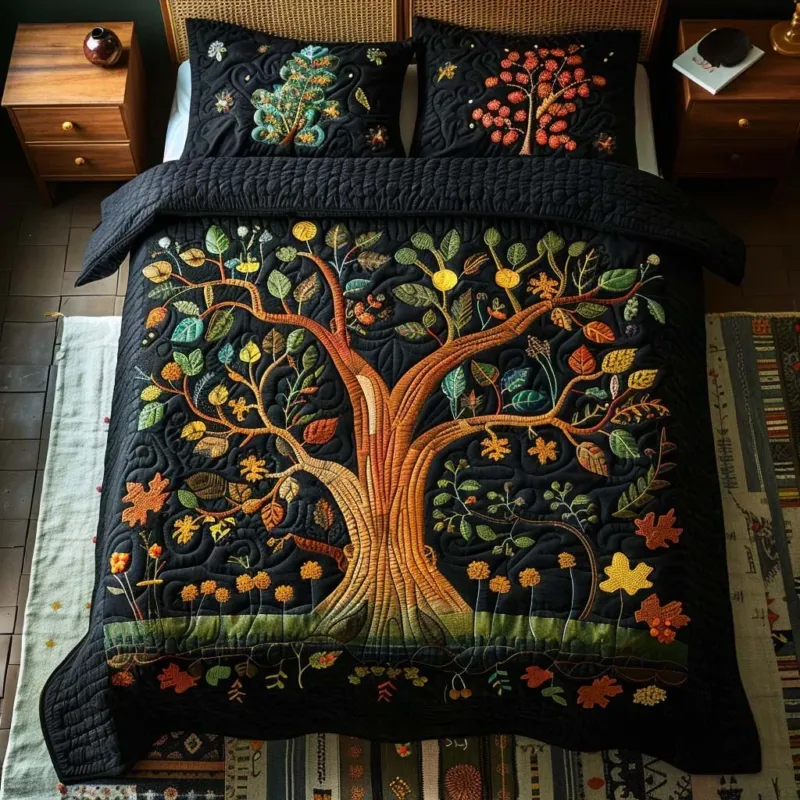 Eternal Roots Bamboo Quilt Bedding Set