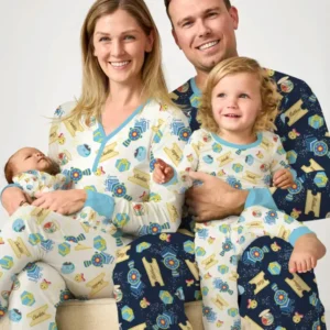 Express Train Christmas Bamboo Women Pajama Set