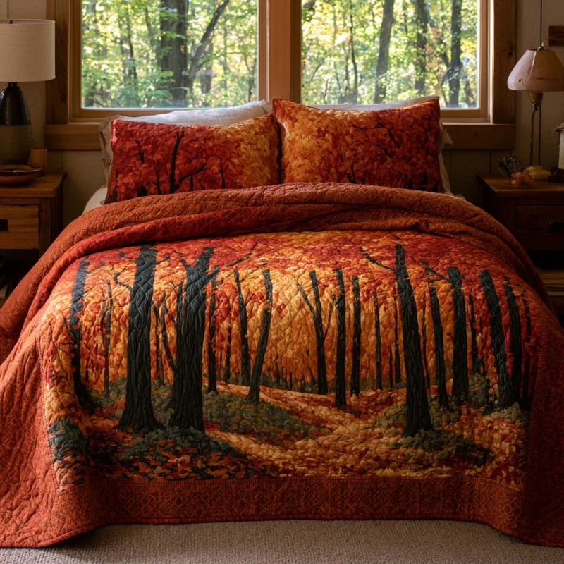 Forest Breeze Whisper Bamboo Quilt Bedding Set