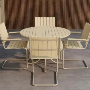 Garten Essgruppe Nativa – 5-teiliges Gartenmöbel-Set in Beige