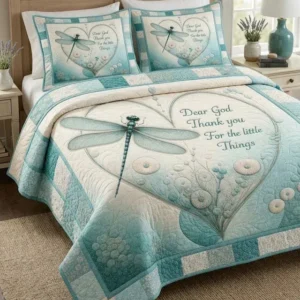Grateful Heart Bamboo Quilt Bedding Set