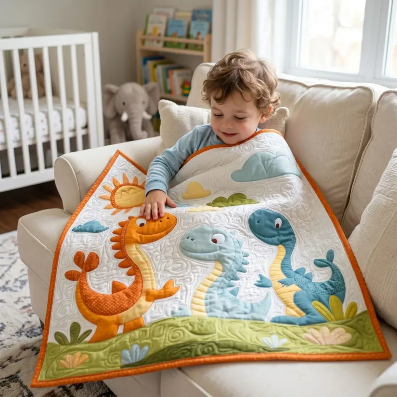 Happy Herbivore Bamboo Quilt Blanket