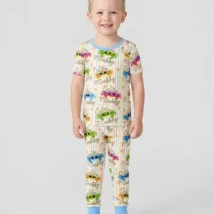 Cute But A Little Bit Crabby Bamboo Two Piece Short Sleeve Pajama Set